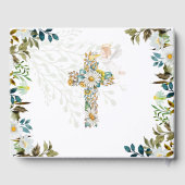 エンジェルフローラクロスグリーンリーバプテスマ《キリスト教》洗礼式や命名式グ ゲストブック (裏面)