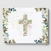 エンジェルフローラクロスグリーンリーバプテスマ《キリスト教》洗礼式や命名式 ゲストブック (裏面)