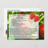 エンジェルフードケーキのポストカード ポストカード (正面/裏面)