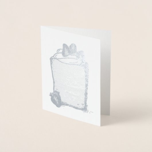 エンジェルフードケーキストロベリーベーカリーフードデザート 箔カード (正面)