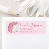 エンジェルフードケーキスライスベーカリーパティシシェフ ラベル (インサイチュ)