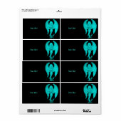 エンジェルブラック&グリーンデザイン ラベル (フルシート)