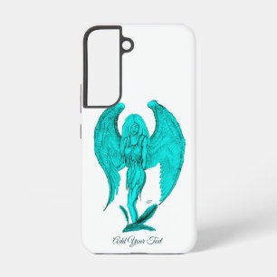 エンジェルブラック&グリーンデザイン SAMSUNG GALAXY S22ケース