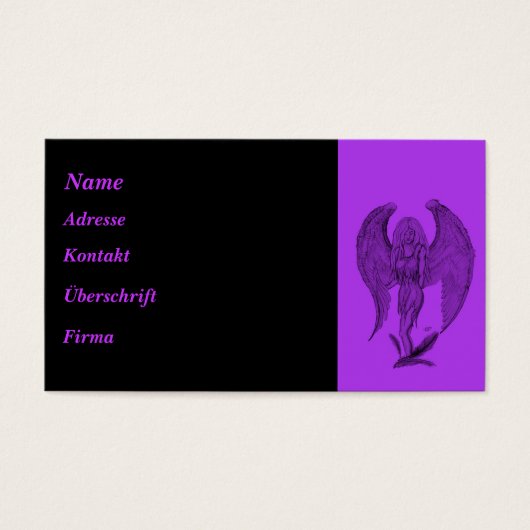 エンジェルブラック&パープルデザイン (正面)