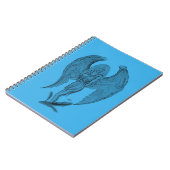 エンジェルブラック&ブルーデザイン ノートブック (左側)