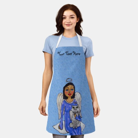 エンジェルブルードレスホールディングエンジェルキャットオンクラウド エプロン (着用した状態)