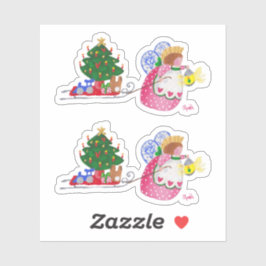 エンジェルプルスレッドのステッカー シール