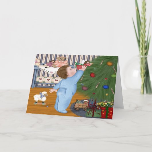 エンジェルベビークリスマスカード シーズンカード (正面)