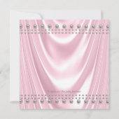 エンジェルベビーサテンとパールベビーシャワー 招待状 (裏面)