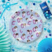 エンジェルベビー飛んでいるガールズ ペーパープレート (パーティー)