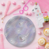 エンジェルベビー飛んでいるガールズ ペーパープレート (パーティー)