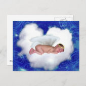エンジェルベビー、クラウド上で眠る ポストカード (正面/裏面)