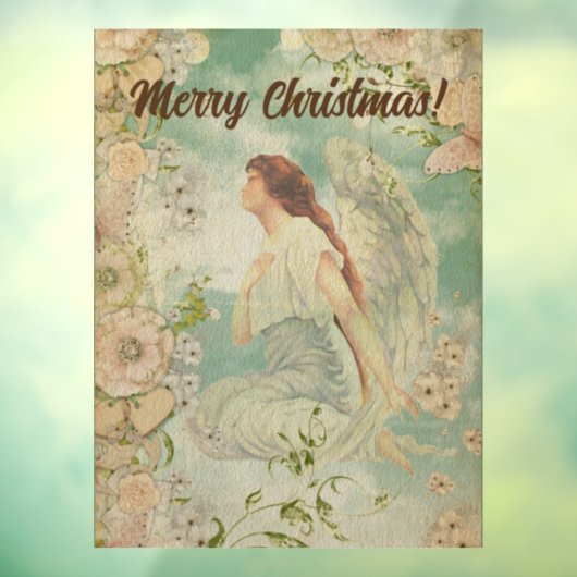 エンジェルホワイトフラワーブルースカイ ウィンドウサイン (シート3)