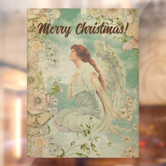 エンジェルホワイトフラワーブルースカイ ウィンドウサイン (シート2)