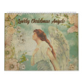 エンジェルホワイトフラワーブルースカイ カレンダー (カバー)