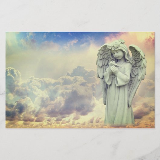 エンジェルホールディングフラワー 便箋 (正面)