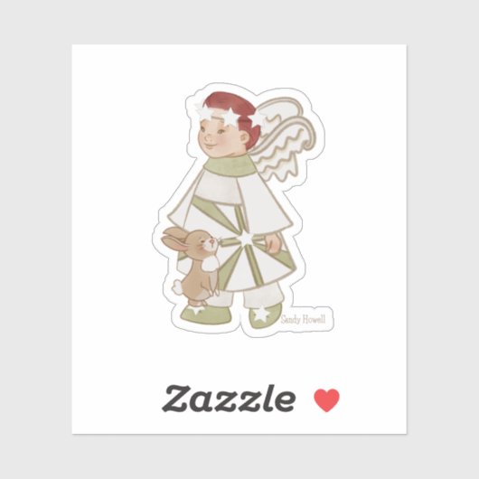 エンジェルボーイとバニーのステッカー シール (シート)