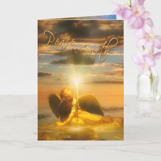 エンジェルボーイクリスマス「PEACE ON EARTH」カード カード (蘭)