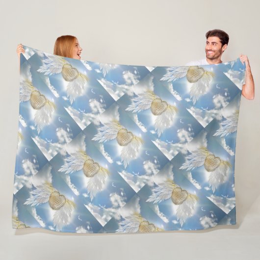 エンジェルポストカードフリースブランケット フリースブランケット (インサイチュ)