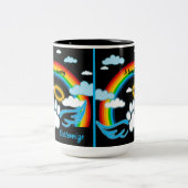 エンジェルポーズレインボーメモリアル ツートーンマグカップ (中央)