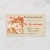 エンジェルマッサージサイコウェルネスホリスティックハート 名刺 (裏面)