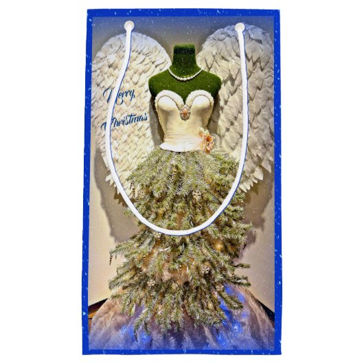 エンジェルマネキンドレス型枠クリスマスツリー スモールペーパーバッグ (正面)