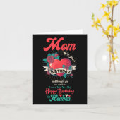 エンジェルママハッピーバースデーイン天国メモリアルデーロ カード (黄色い花)