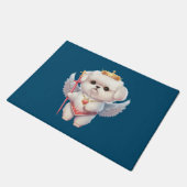 エンジェルマルチーズパピー、マルテス愛犬家と所有者 ドアマット (アングル)