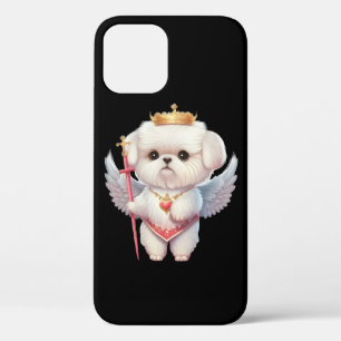 エンジェルマルチーズパピー、マルテス愛犬家と所有者 iPhone 12ケース
