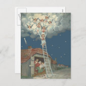 エンジェルマンガー出生イエスクリスチャン シーズンポストカード (正面/裏面)