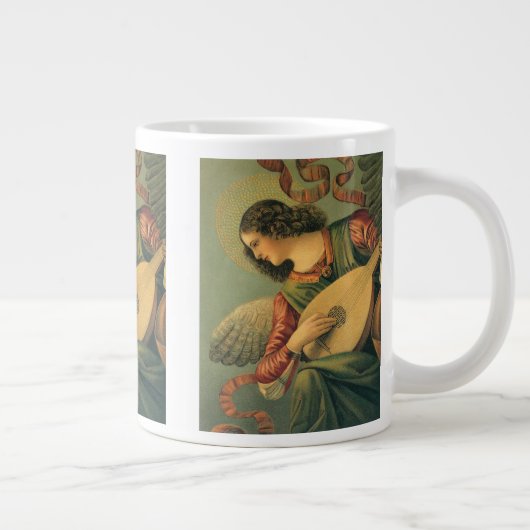 エンジェルミュージシャン、ルネッサンス・アート ジャンボコーヒーマグカップ (右)