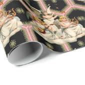 エンジェルミュージックビクトリアンクリスマス ラッピングペーパー (ロールコーナー)