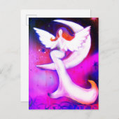 エンジェルムーンスターズ妖精アートシナイラストレーション ポストカード (正面/裏面)