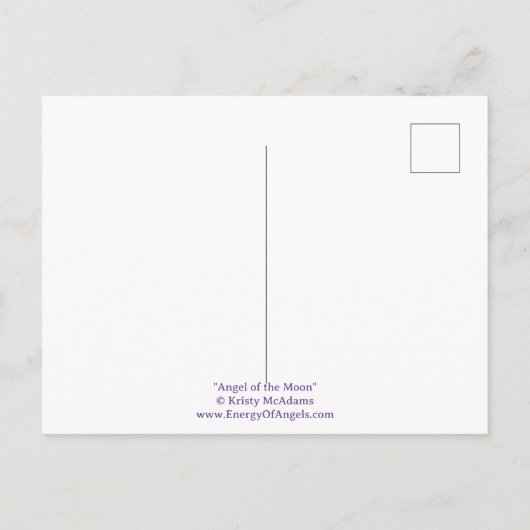 エンジェルムーンスターズ妖精アートシナイラストレーション ポストカード (裏面)