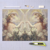 エンジェルメッセージが切り離される 薄葉紙 (クラフト)