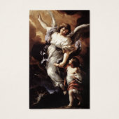 エンジェルメモリアルロス葬儀祈りの言葉同情カード (正面)