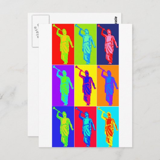 エンジェルモローニポップ・アートのアート ポストカード (正面/裏面)