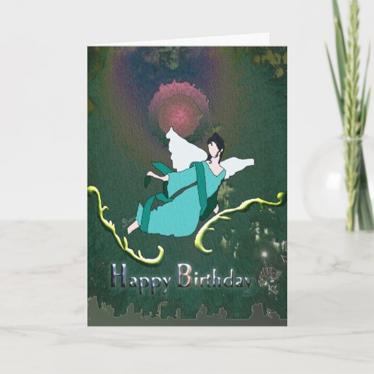 エンジェルユニバーススターダストハッピーバースデーカード サンキューカード (正面)