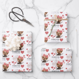 エンジェルヨークシャーテリアラッピング紙フラットシートセット3 ラッピングペーパーシート