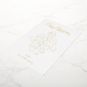 エンジェルラインアートメリークリスマス 箔シーズンカード (回転した状態)