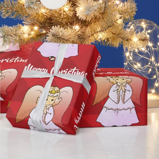 エンジェルラッピング紙 ラッピングペーパー (クリスマス)