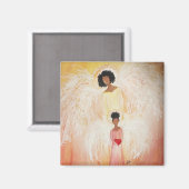 エンジェルラブ2インチスクエアマグネット マグネット (正面/裏面)