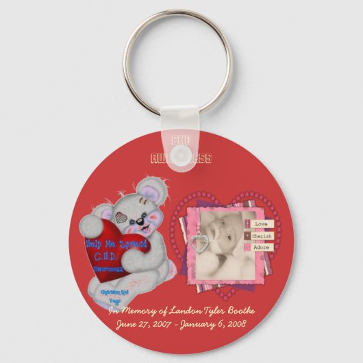 エンジェルランドンCHD認識度キーチェーン キーホルダー (正面)