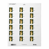 エンジェルリングや輪インクリスマスヴィンテージギフトラベル ラベル (フルシート)