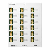 エンジェルリングや輪インクリスマスヴィンテージ住所 シール (フルシート)