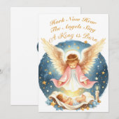 エンジェルルルルアットベビーイエズフラットホリデーカード シーズンカード (正面/裏面)