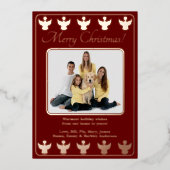 エンジェルレッドのクリスマスカード 箔シーズンカード (正面)