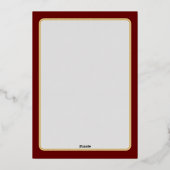 エンジェルレッドのクリスマスカード 箔シーズンカード (裏面)