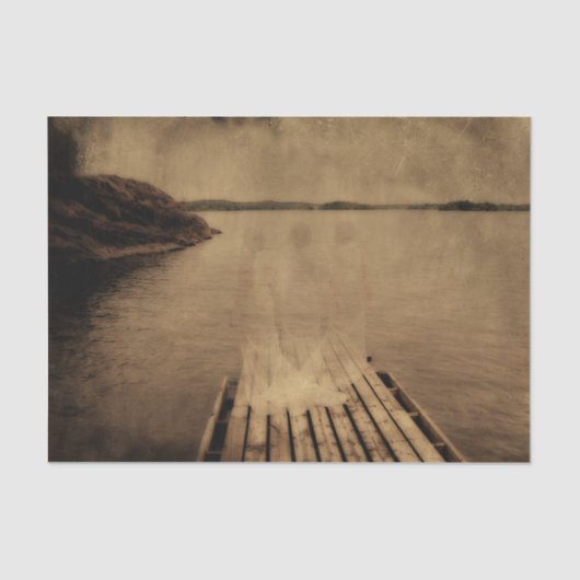 エンジェルヴィンテージアンティークブラウンセピアテクスチャ 薄葉紙 (正面)