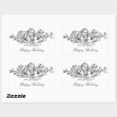 エンジェルヴィンテージアートカスタムギフトステッカー 長方形シール (シート)